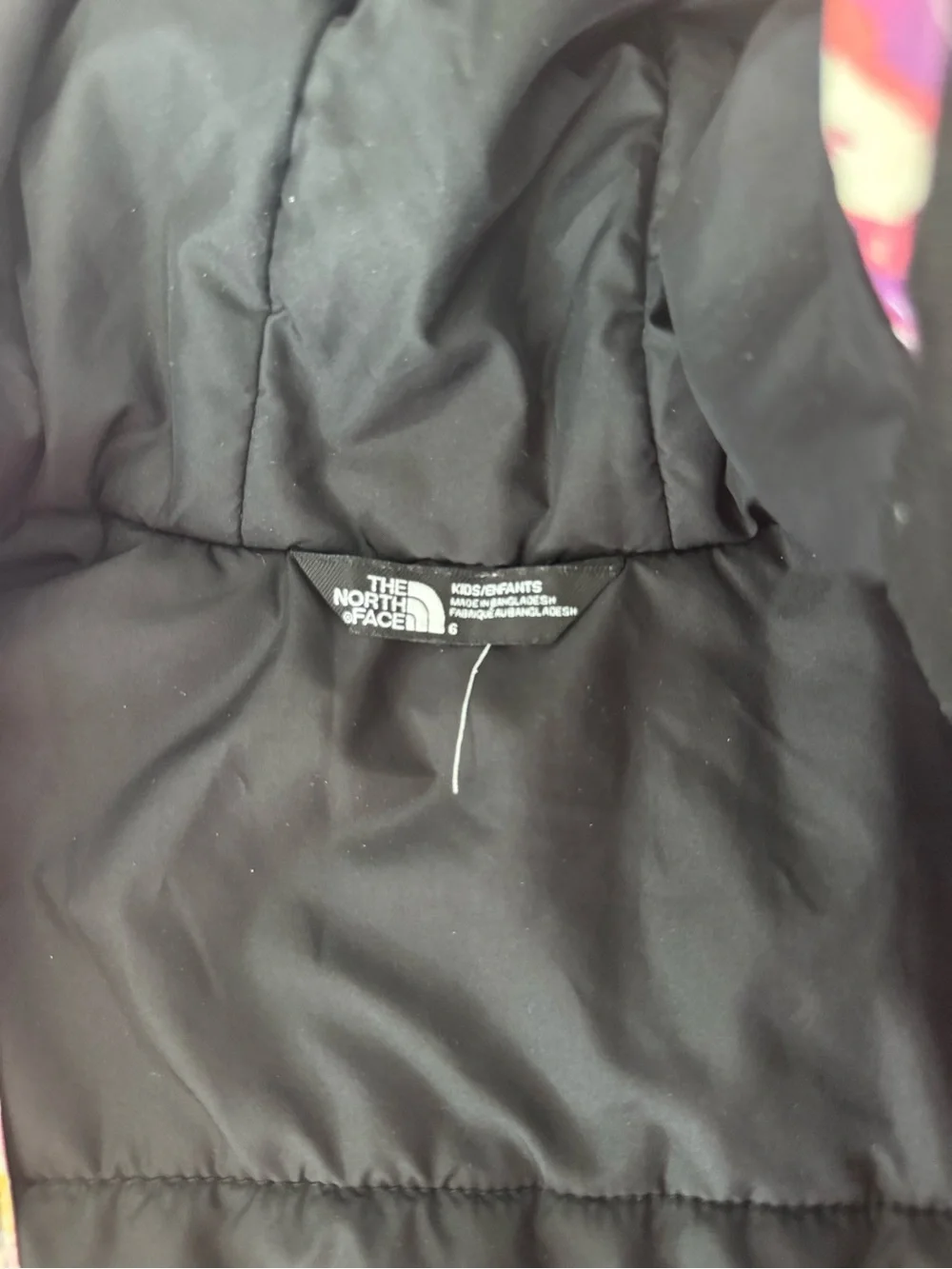 The North Face Kids' Multicolor Hooded Insulated Jacket - Black & Pink